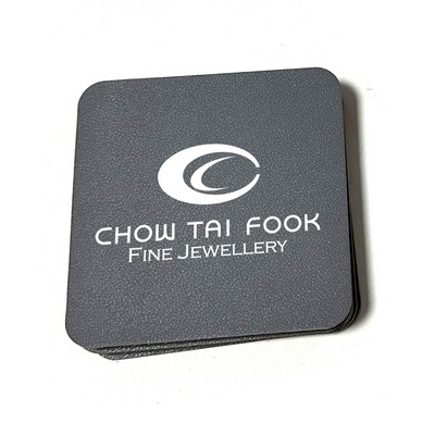 Square Leather-Cork Coaster